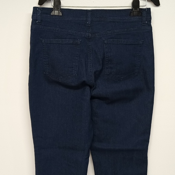 Style & co. Size 12 petite Slim leg high rise 11" dark blue jeans EUC. - Picture 6 of 11